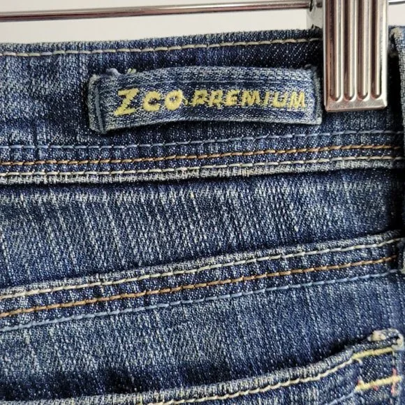 Zco premium embroidered floral vintage bootcut jeans Sz 13 - Picture 7 of 9